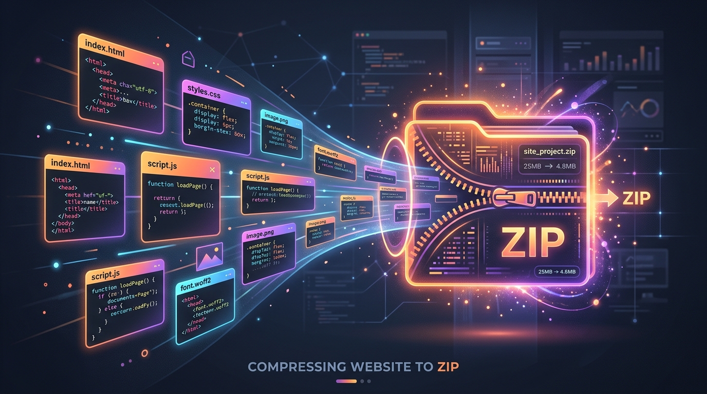 How to Download a Website as a ZIP File Thumbnail